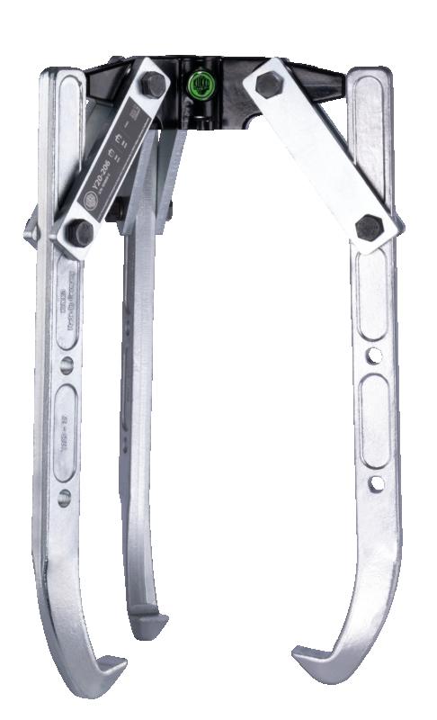 3-armad avdragare med svängbara avdragararmar, upp till 1.200 mm spännvidd, 1.200 mm spänndjup (utan hydr. hålkolvcylinder)