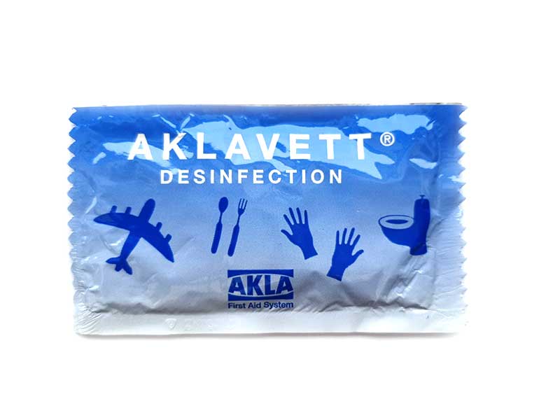 Våd serviet Akla Aklavett desinfektion 1-pakning