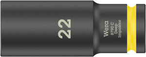 Wera Impaktor Krafthylsa lång 1/2" 22mm