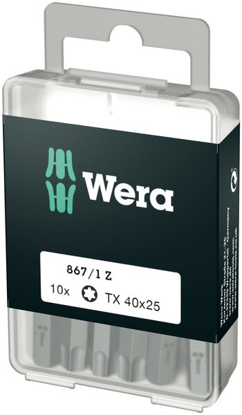 Wera Bits T40 • 25mm • 10-pack