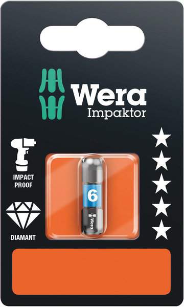 Wera Bits impaktor HEX6 • 25mm