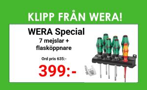 Wera Skruvmejselsats KK 7 Heavy metal 7-delar