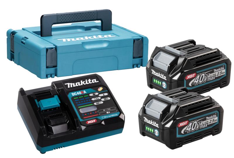 Makita Powerpack Laddpaket 40V (2x2,5Ah + laddare)