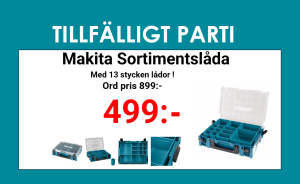 Makita Sortimentslåda med 13 insatslådor