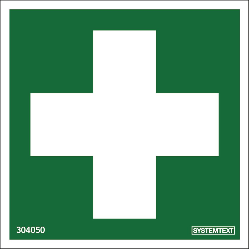 Dekal Första hjälpen 80x80mm