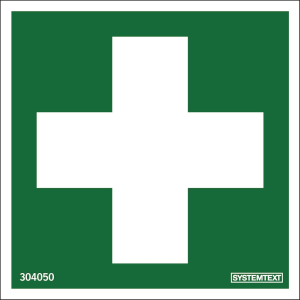 Dekal Första hjälpen 80x80mm