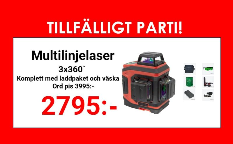 Multilinjelaser 3D Brave Grön