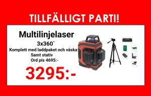 Komplett Multilinjelaser 3D Brave Grön med stativ