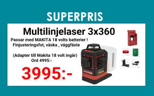 Multilinjelasersats grön MC3D 18Volt MAX