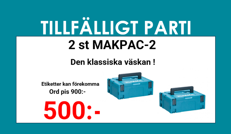 2st MAKPAC 2 Väskor