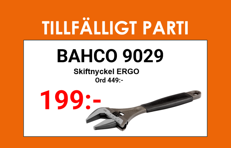 Bahco Skiftnyckel 9029 Ergo 170mm