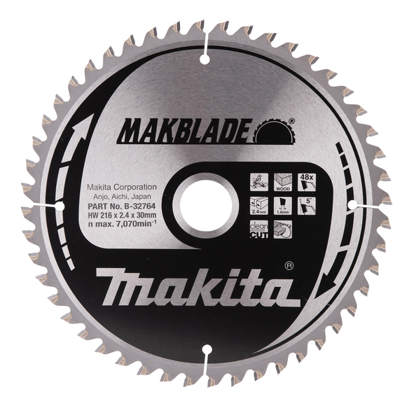 Sågklinga Trä 216x30x2,4 48T Makblade
