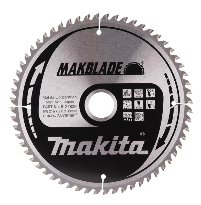 Sågklinga Trä 216x30x2,0 60T Makblade