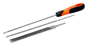 Bahco Sågkedjefil sats 4mm, 4-delar