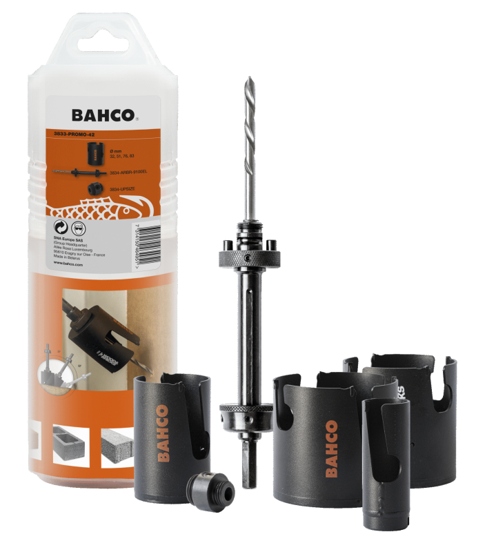BAHCO Bahco Hålsågsats Superior 32-83mm 6-delar