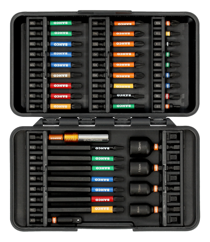 Bahco Bitssats impact 40-delar • snabbfäste