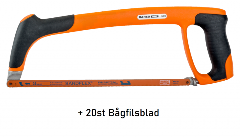 Bahco Bågfil 319 + 20st bågfilsblad