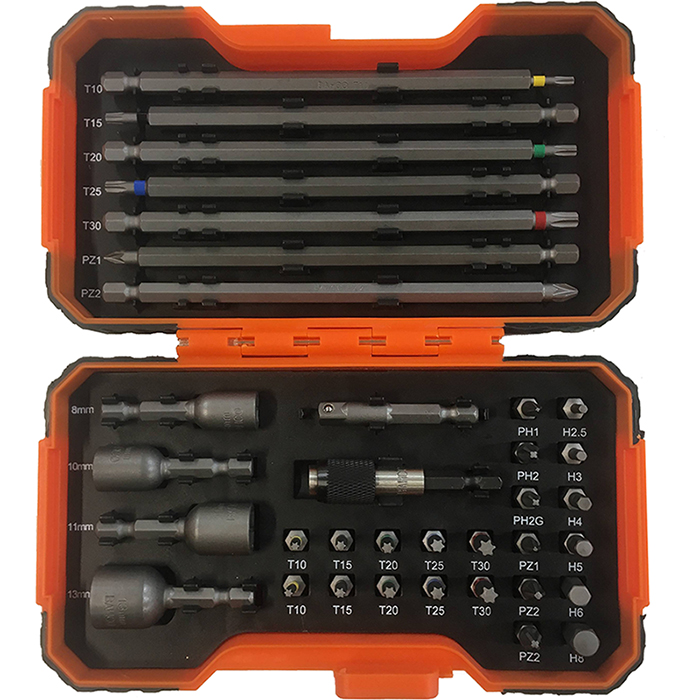 Bahco Bitssats 59/S35BC 35-delar Färgkodade