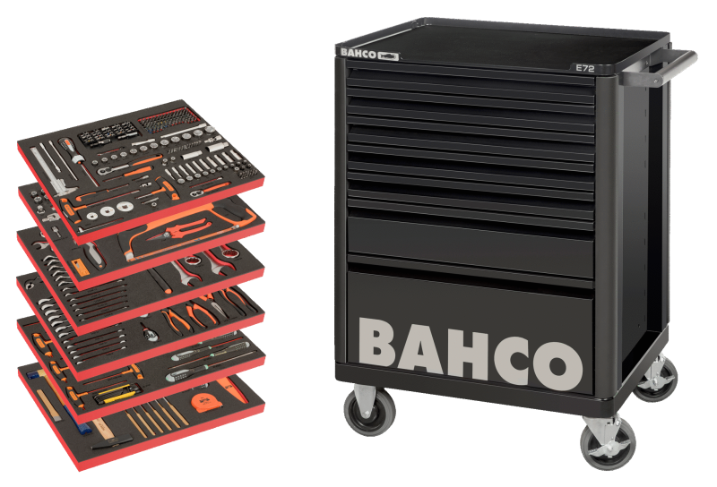 BAHCO Bahco Verktygsvagn Large med 7 lådor och 341 verktyg