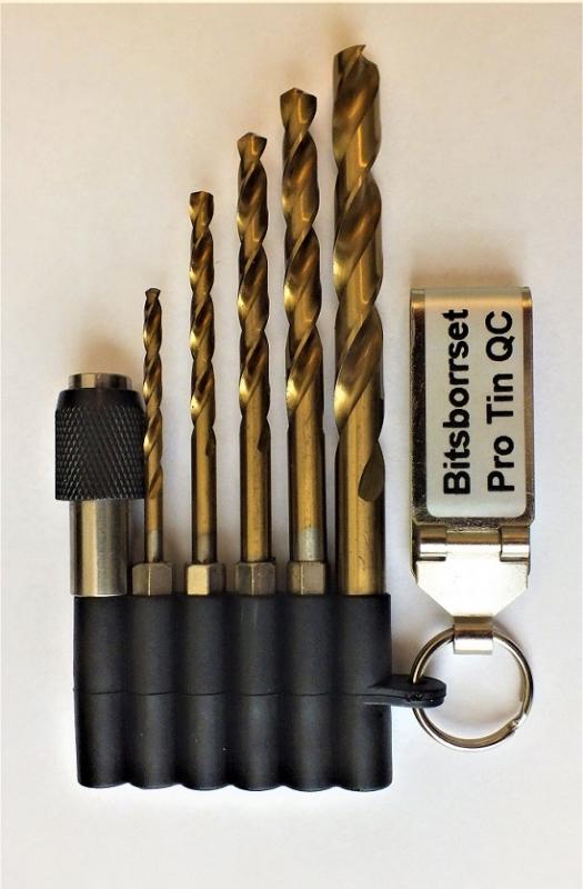 Bitsborrsats 1/4" bitsfäste 6-del