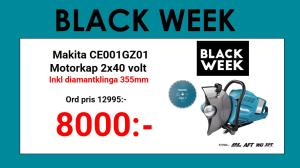Makita CE001GZ01 Motorkap 2x40V, inkl diamantklinga