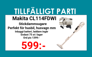 Makita CL114FDWI Dammsugare, laddbar 12 volt
