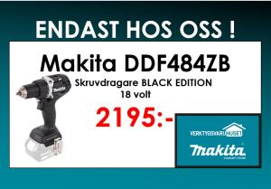 Makita DDF484ZB Borrskruvdragare 18V -Black edition