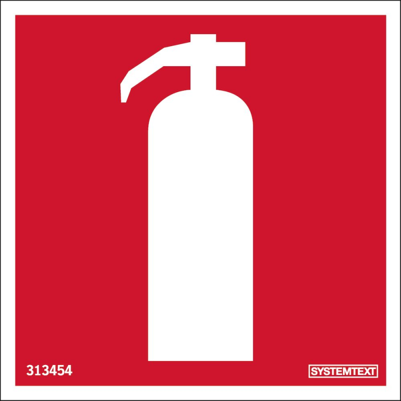 Dekal Brandsläckare 80x80mm