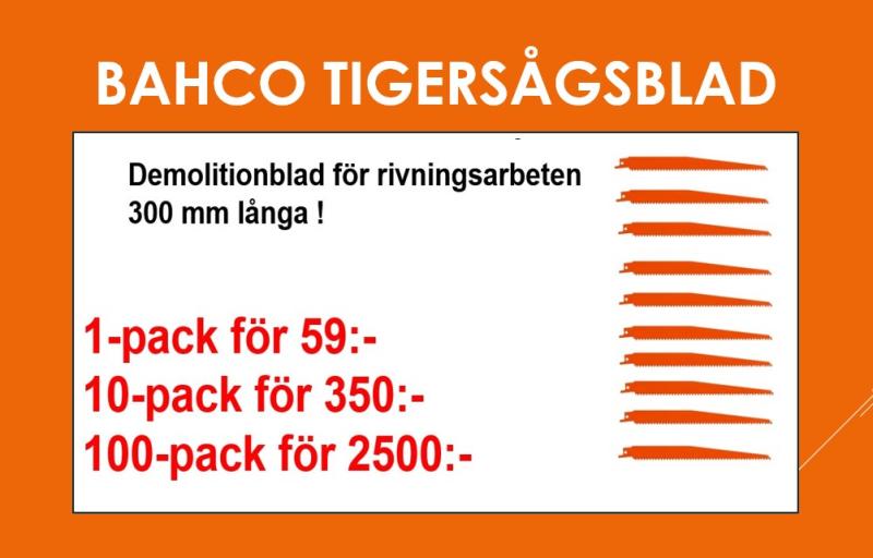 Bahco Tigersågblad 300mm Demolition