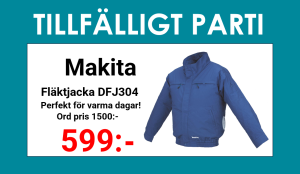 Makita DFJ304Z Fläktjacka 18V