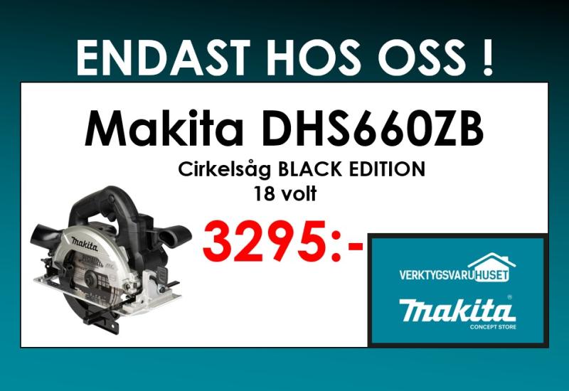 Makita DHS660ZB Cirkelsåg 18V - Black edition