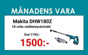 Makita DHW180Z Mellantryckstvätt 18V • 24 bar