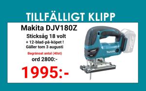 Makita DJV180Z Sticksåg 18V