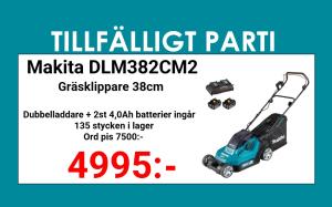Makita DLM382CM2 Gräsklippare 2x18V 4,0Ah, komplett
