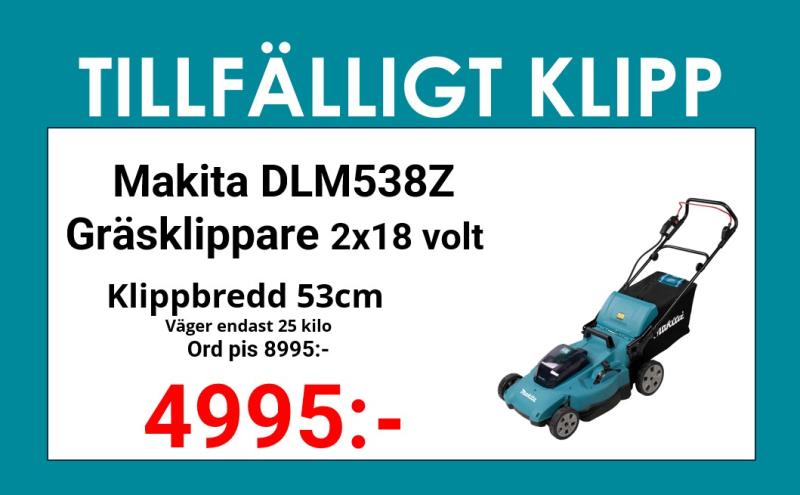 Makita DLM538Z Gräsklippare 2x18V