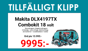 Makita DLX4197TX combokit (4 st maskiner i väska)