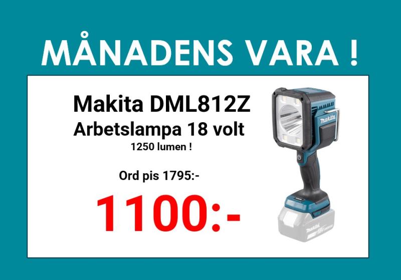 Makita DML812 Arbetslampa 18V, 1250 lumen