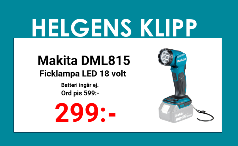 MAKITA Makita DML815 LED-lampa 18V, 160 lumen