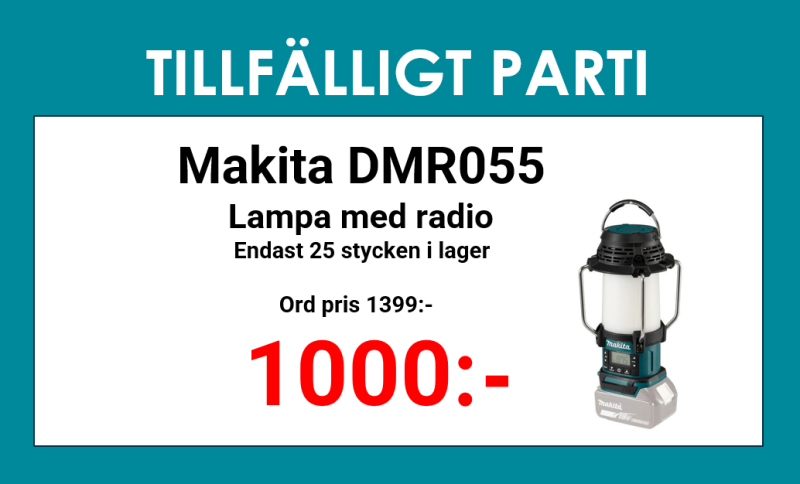Makita DMR055 Lampa 18V med radio