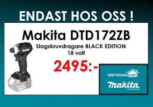 Makita DTD172ZB Slagskruvdragare 18V -Black edition
