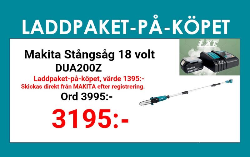 Makita DUA200Z Stångsåg 18V