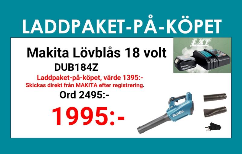 Makita DUB184Z Lövblås 18V