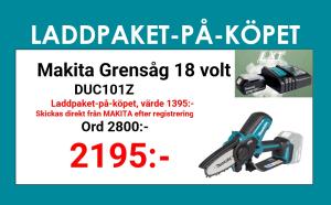 Makita DUC101Z Grensåg 18V (10cm)