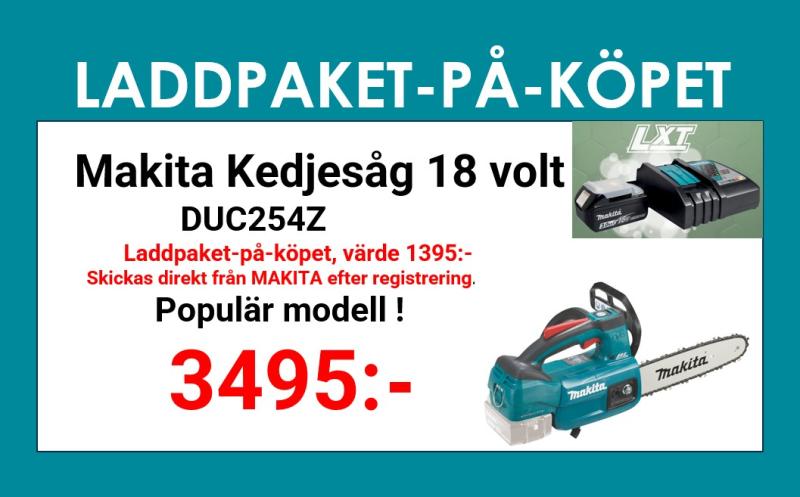 Makita DUC254Z Kedjesåg 18V (25cm)
