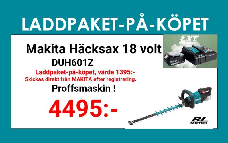 Makita DUH601Z Häcksax 18V • 600 mm • 23,5 mm