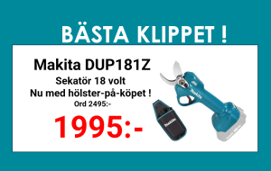 Makita DUP181Z Sekatör 18V + hölster-på-köpet !