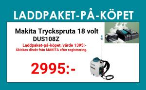 Makita DUS108Z Tryckspruta ryggburen 10L