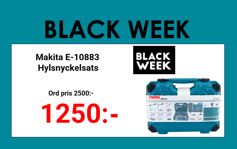 Makita E-10883 Hylsnyckelsats 221-delar