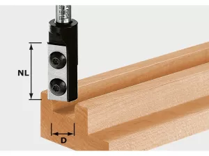 Festool Notfräs med vändskär HW S8 D10/25 WP Z1