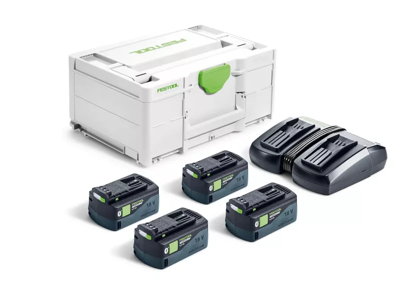 Festool Laddpaket SYS 18V 4xHP5,0/TCL6DUO